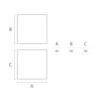 Tavolino da Esterno Luminoso in Polietilene Bianco Made in Italy - Derti Viadurini