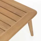 Tavolino da Esterno Moderno in Legno di Teak Homemotion - Luanaedmea Viadurini