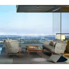 Tavolino da Esterno Moderno in Legno di Teak Homemotion - Luanaedmea Viadurini