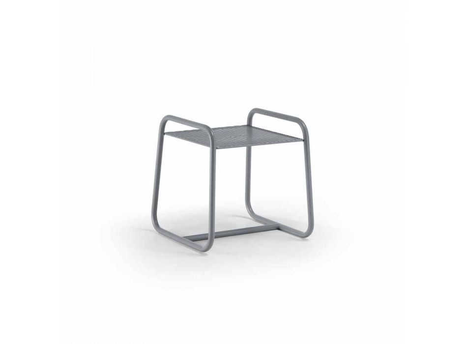 Tavolino da Esterno per il Salotto in Metallo Colorato Design Moderno - Karol Viadurini