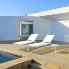 Tavolino da Esterno Quadrato Alluminio Verniciato, Homemotion 2 Pezzi - Marius Viadurini