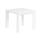 Tavolino da Esterno Quadrato Alluminio Verniciato, Homemotion 2 Pezzi - Marius Viadurini