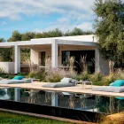 Tavolino da Esterno Quadrato in Alluminio e Gres di Alta Qualità - Filomena Viadurini