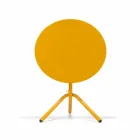 Tavolino da Esterno Rotondo in Metallo e Lamiera Made in Italy - Alberic Viadurini