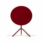 Tavolino da Esterno Rotondo in Metallo e Lamiera Made in Italy - Alberic Viadurini