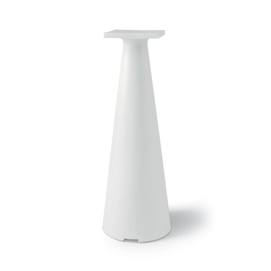 Tavolino da Giardino Base in Polietilene e Piano HPL Made in Italy - Lucy Viadurini