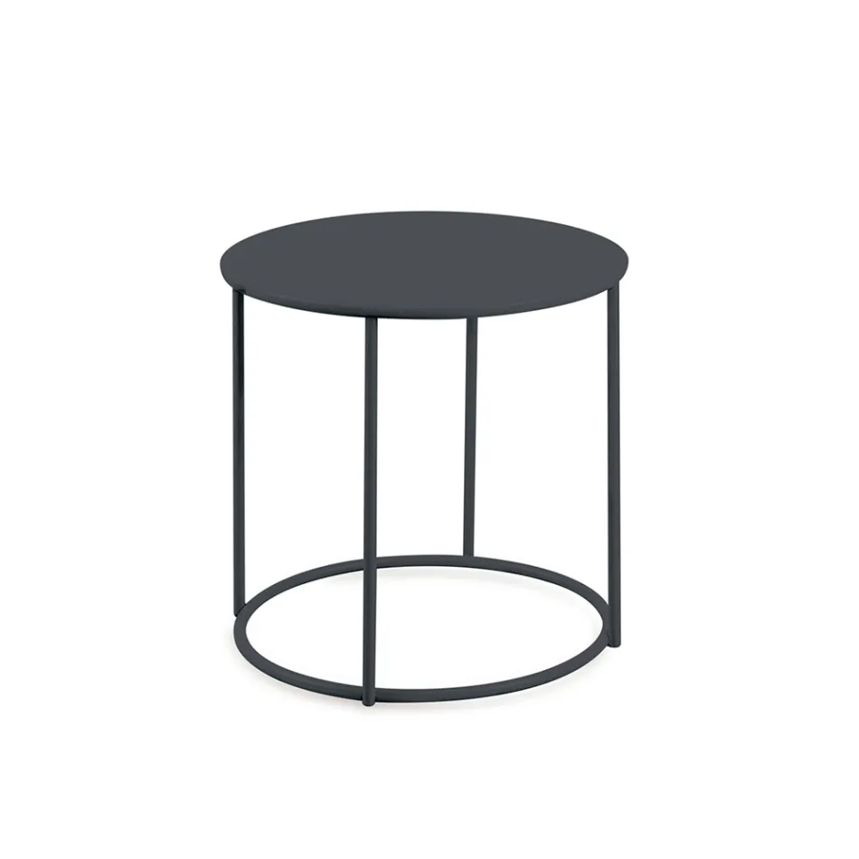 Tavolino da Giardino in Acciaio Zincato di Varie Misure Made in Italy – Brienne Viadurini