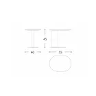 Tavolino da Giardino in Alluminio Made in Italy - Plinto by Varaschin Viadurini