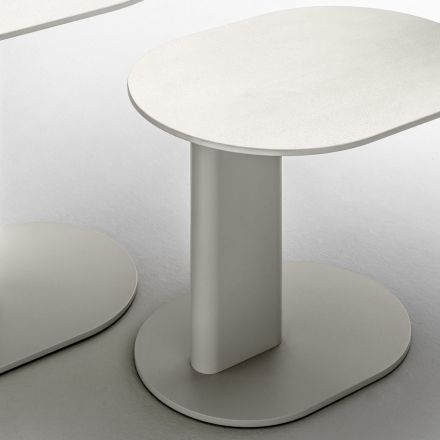 Tavolino da Giardino in Alluminio Made in Italy - Plinto by Varaschin Viadurini