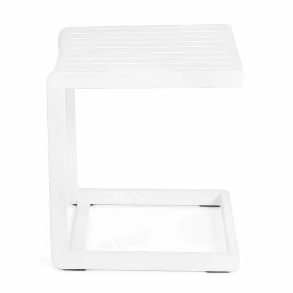 Tavolino da Giardino in Alluminio Verniciato Homemotion, 2 Pezzi - Rodric Viadurini