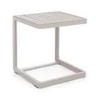 Tavolino da Giardino in Alluminio Verniciato, Homemotion, 2 Pezzi - Rodric Viadurini