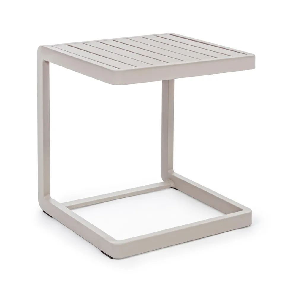 Tavolino da Giardino in Alluminio Verniciato, Homemotion, 2 Pezzi - Rodric Viadurini