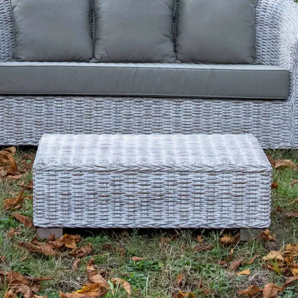 Tavolino da Giardino in Fibra Naturale di Kubù – Isildur Viadurini