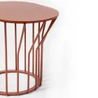 Tavolino da Giardino in Hpl e Metallo Verniciato Diverse Finiture Made in Italy - Guerrino Viadurini