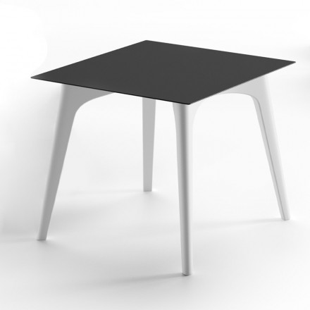 Tavolino da Giardino in Hpl e Polietilene Realizzato in Italia - Rizia Viadurini