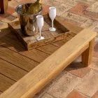 Tavolino da Giardino in Legno Teak Naturale - Artes Viadurini