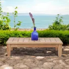 Tavolino da Giardino in Legno Teak Naturale - Artes Viadurini