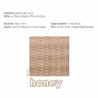 Tavolino da giardino in polietilene miele intrecciato a mano Cooper Viadurini