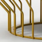 Tavolino da Giardino in Vetroceramica e Metallo Made in Italy - Guerrino Viadurini