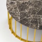 Tavolino da Giardino in Vetroceramica e Metallo Made in Italy - Guerrino Viadurini