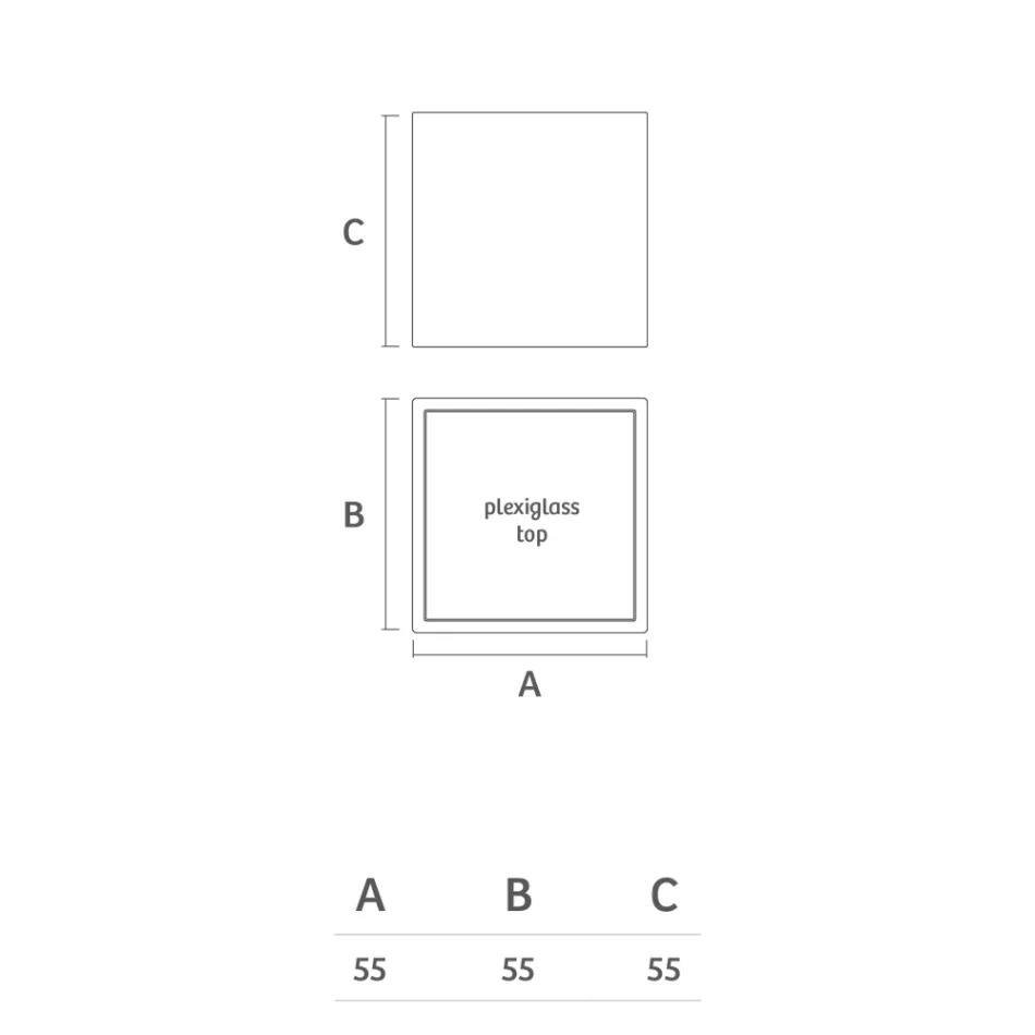 Tavolino da Giardino Luminoso in Polietilene Bianco Made in Italy - Derti Viadurini