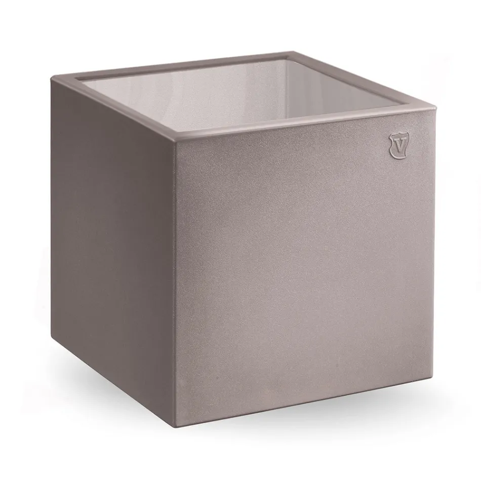 Tavolino da Giardino Quadrato in Polietilene Colorato Made in Italy - Noemi Viadurini