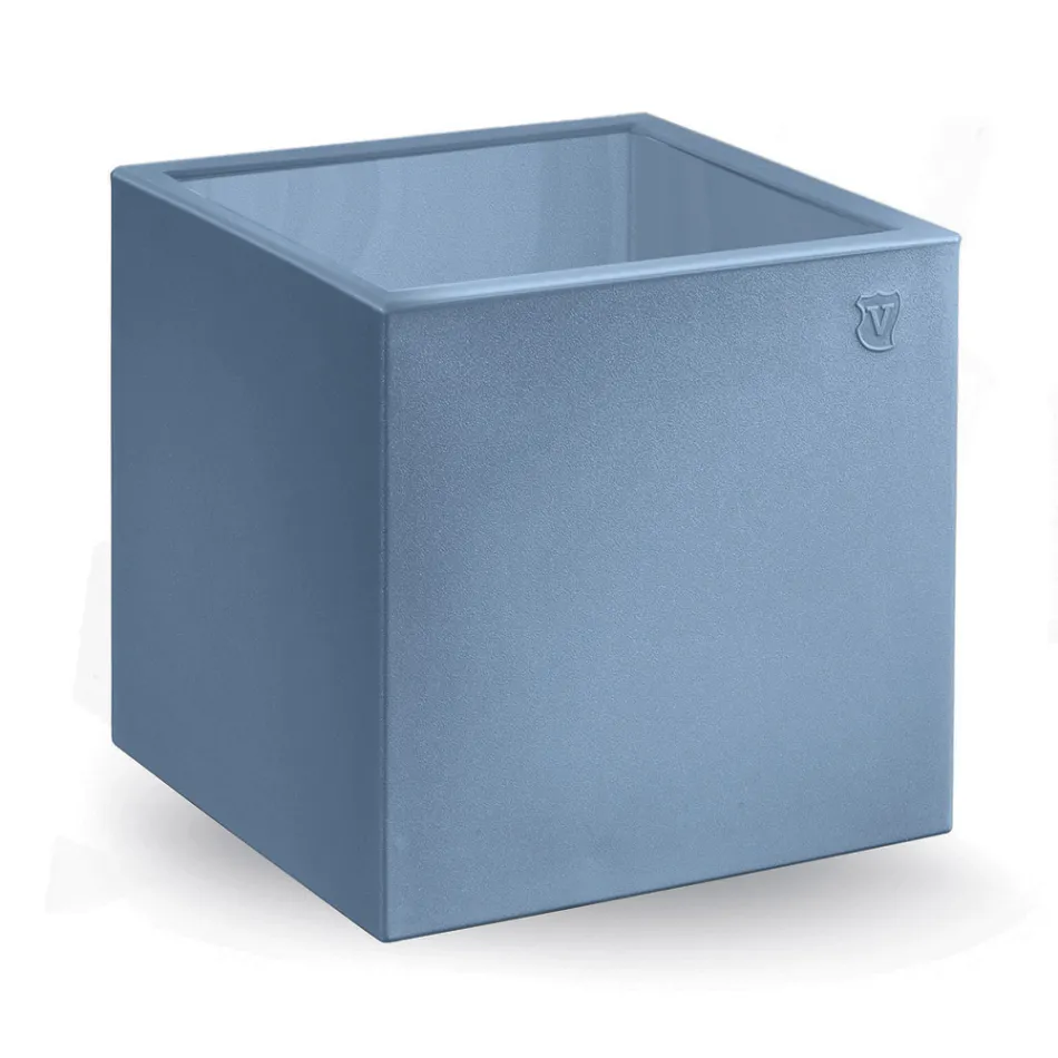 Tavolino da Giardino Quadrato in Polietilene Colorato Made in Italy - Noemi Viadurini