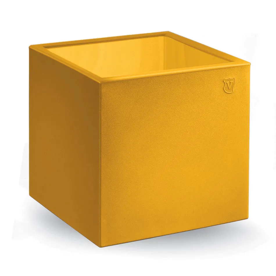 Tavolino da Giardino Quadrato in Polietilene Colorato Made in Italy - Noemi Viadurini