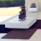 Tavolino da giardino quadrato moderno Vela by Vondom, in polietilene Viadurini