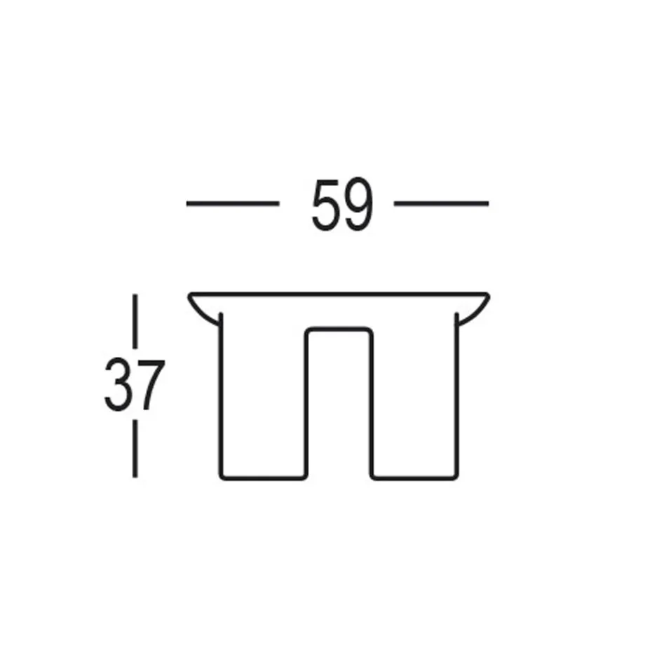 Tavolino da Giardino Rotondo in HPL e Polietilene Made in Italy - Freccia Viadurini