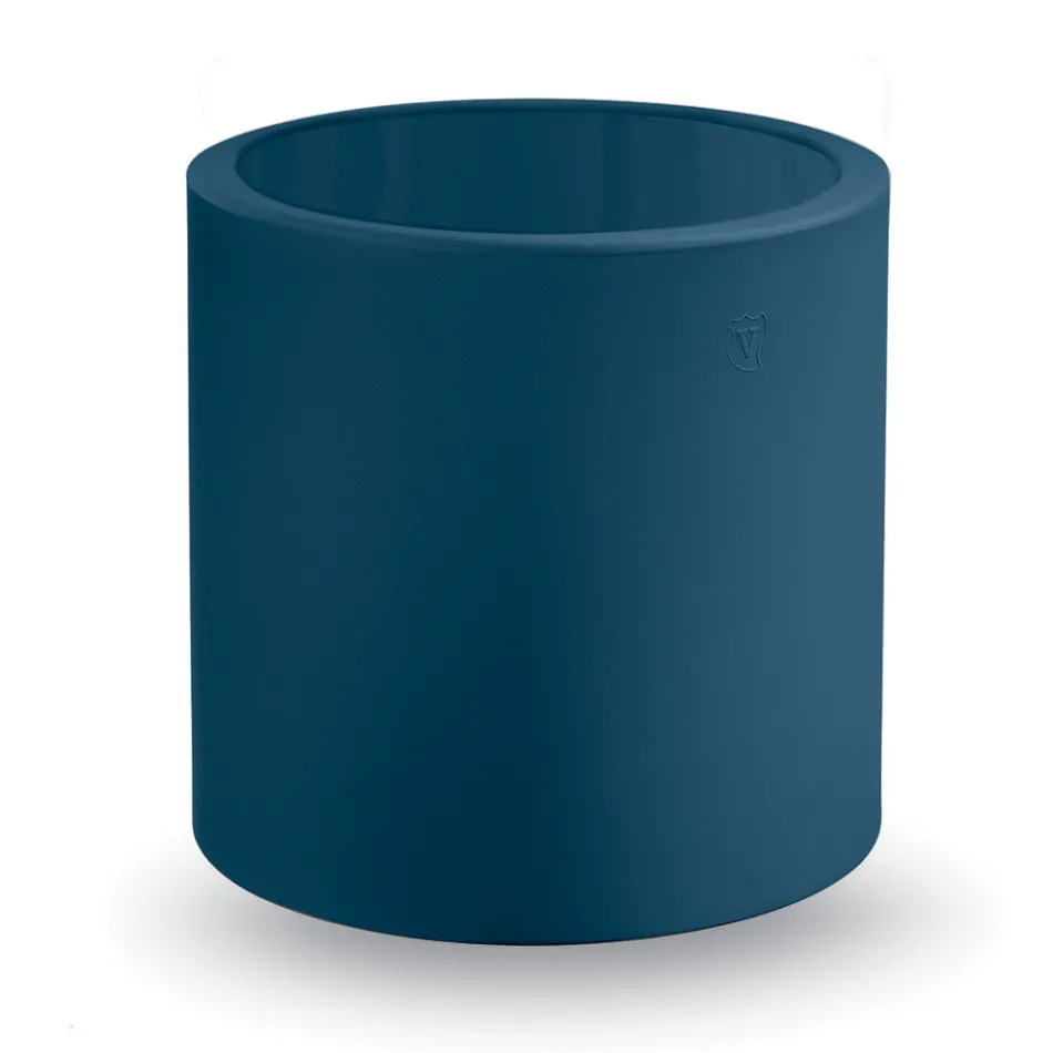 Tavolino da Giardino Tondo in Polietilene Colorato Made in Italy - Noemi Viadurini