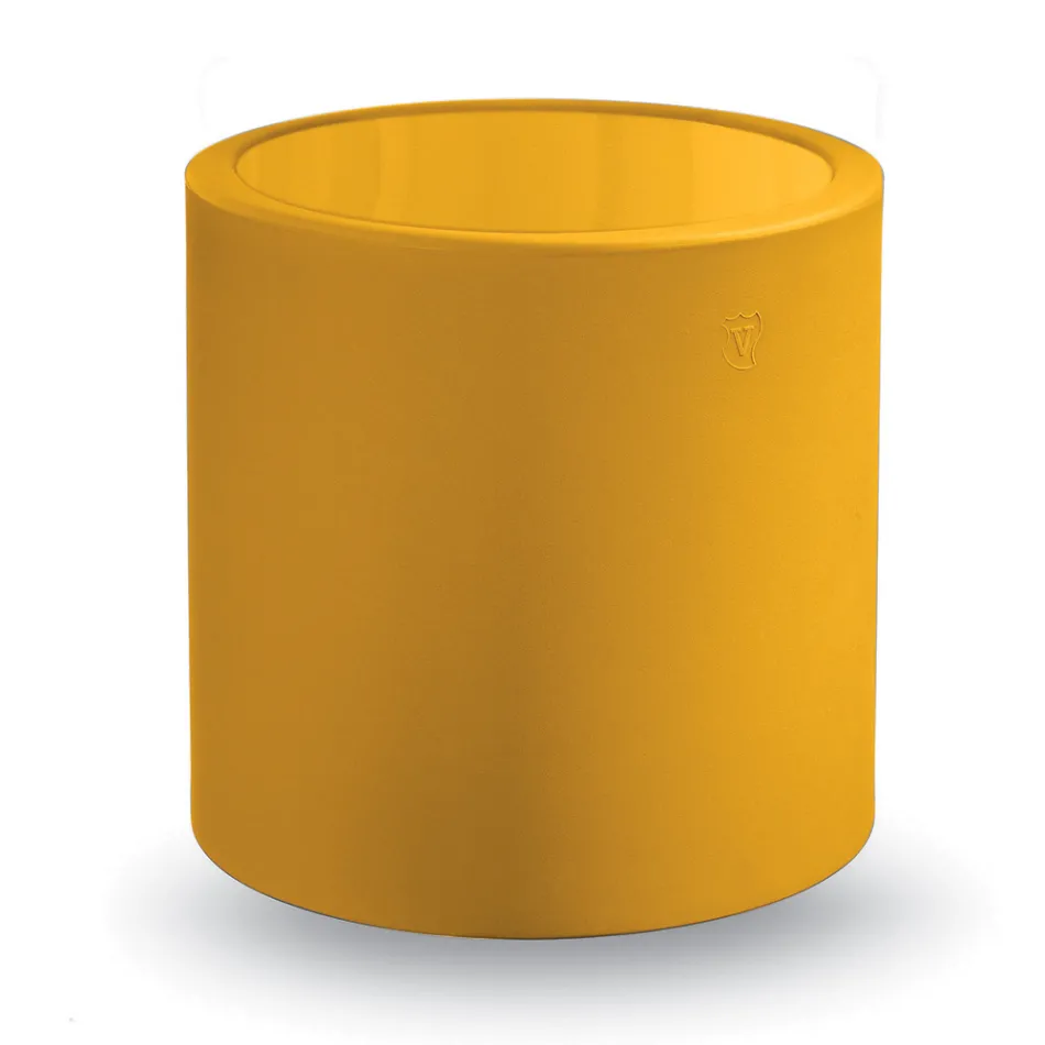 Tavolino da Giardino Tondo in Polietilene Colorato Made in Italy - Noemi Viadurini