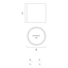 Tavolino da Giardino Tondo in Polietilene Colorato Made in Italy - Noemi Viadurini