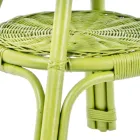 Tavolino da Giardino Tondo in Rattan di Design, Diametro 52 cm - Favolizia Viadurini