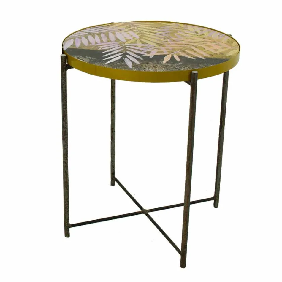 Tavolino da Interno o Esterno con Struttura in Metallo Made in Italy - Carim Viadurini