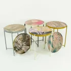 Tavolino da Interno o Esterno con Struttura in Metallo Made in Italy - Carim Viadurini