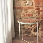 Tavolino da Interno o Esterno con Struttura in Metallo Made in Italy - Carim Viadurini