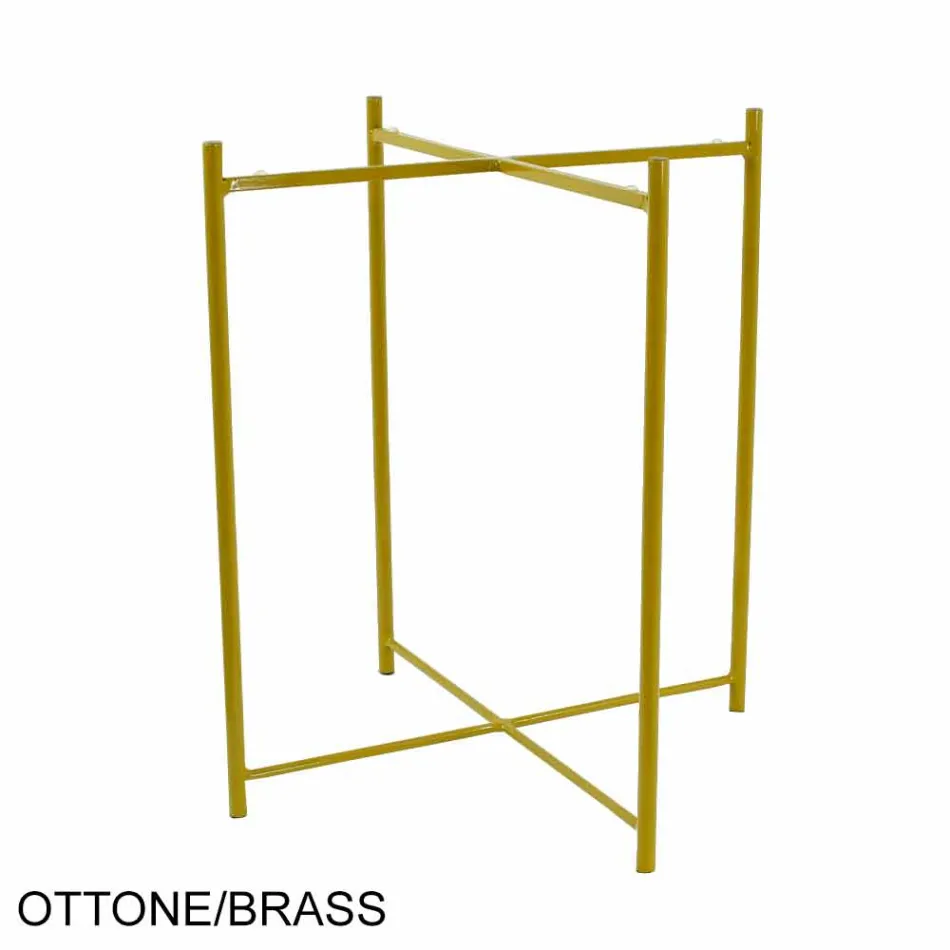 Tavolino da Interno o Esterno con Struttura in Metallo Made in Italy - Carim Viadurini