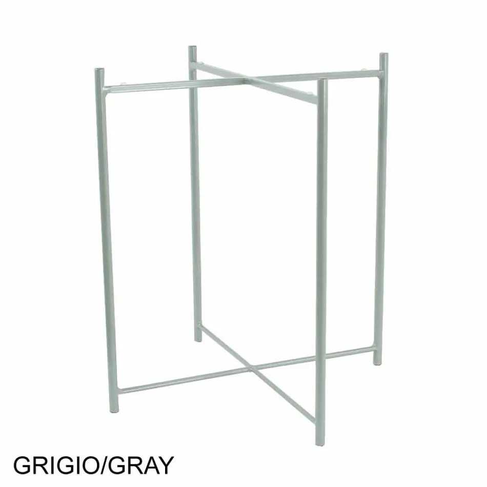 Tavolino da Interno o Esterno con Struttura in Metallo Made in Italy - Carim Viadurini