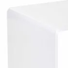 Tavolino da salotto bianco moderno 40x40cm Terry Small, made in Italy Viadurini