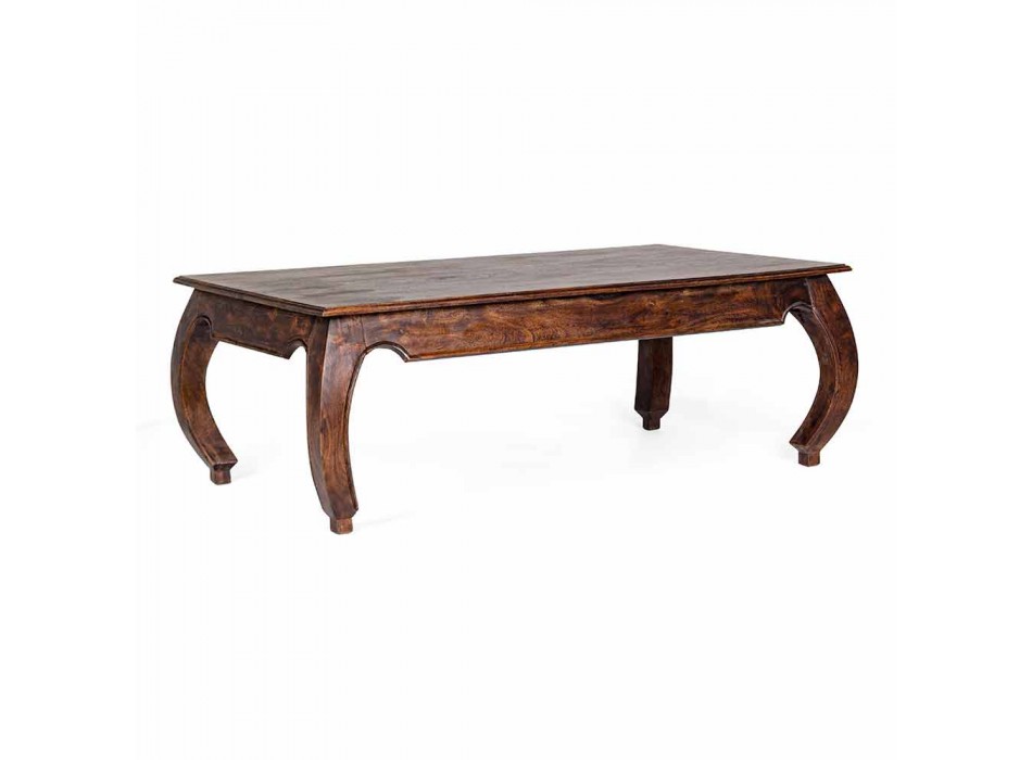 Tavolino da Salotto Classico in Legno di Acacia Massello Homemotion - Zucco Viadurini