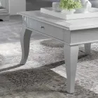 Tavolino da Salotto con Parti Massicce in Ay - ous e Tiglio Made in Italy - Era Viadurini