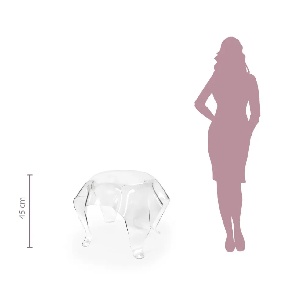 Tavolino da Salotto con Piano e Base in Plexiglass Made in Italy - Brento Viadurini