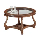 Tavolino da Salotto con Piano in Vetro Realizzato in Italia - Sedna Viadurini