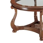 Tavolino da Salotto con Piano in Vetro Realizzato in Italia - Sedna Viadurini