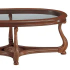 Tavolino da Salotto con Piano in Vetro Realizzato in Italia - Sedna Viadurini