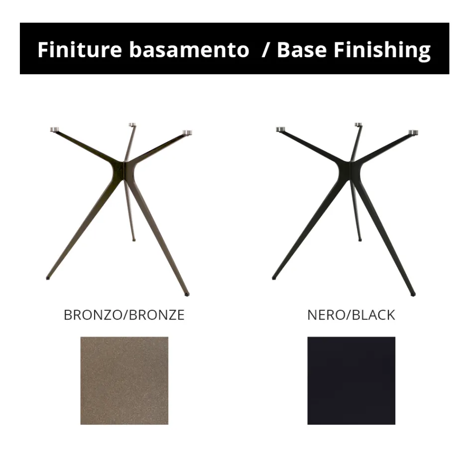 Tavolino da Salotto con Piano in Vetro Rotondo e 3 Gambe Made in Italy - Siste Viadurini