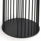 Tavolino da Salotto con Piano Rotondo in Ceramica Made in Italy - Montebianco Viadurini