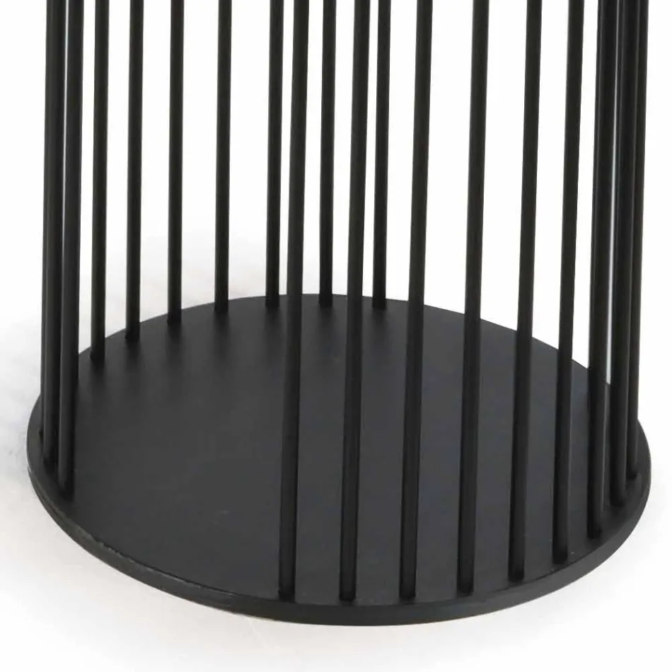 Tavolino da Salotto con Piano Rotondo in Ceramica Made in Italy - Montebianco Viadurini