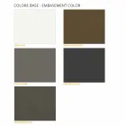 Tavolino da Salotto con Piano Rotondo in Hpl Stratificato Made in Italy - Mina Viadurini